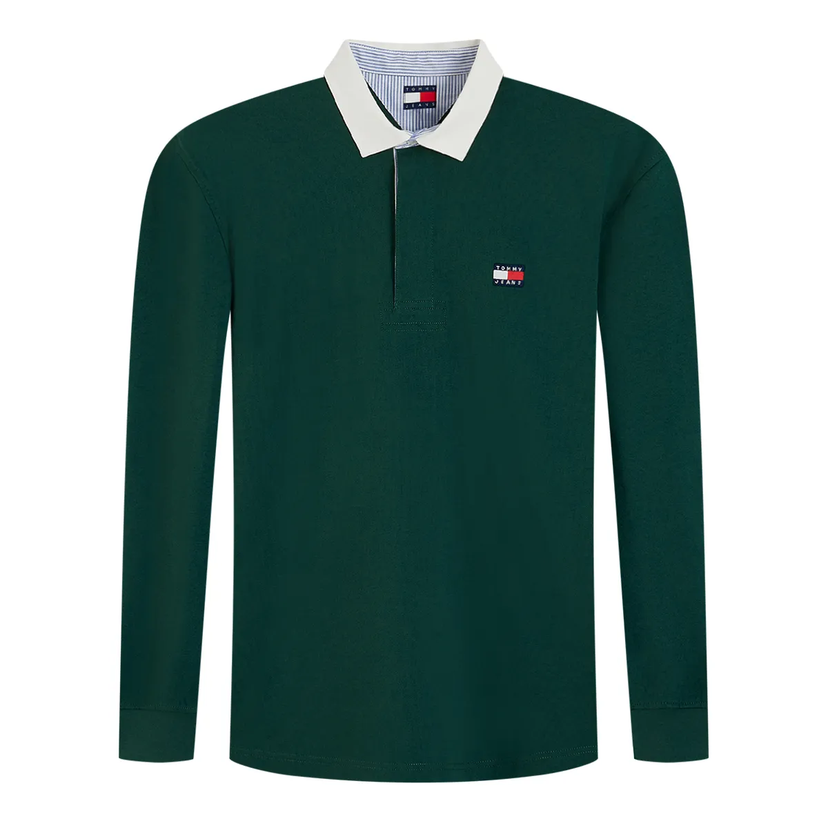 Tommy Jeans RLX Ess Badge Rubgy Polo Velvet Green