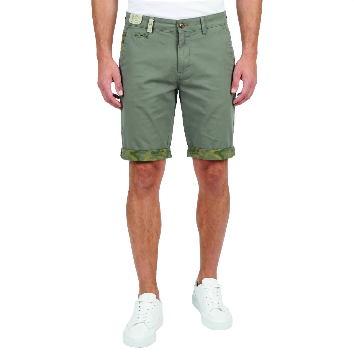 Sea Barriers Liverpool Chino Shorts Gree