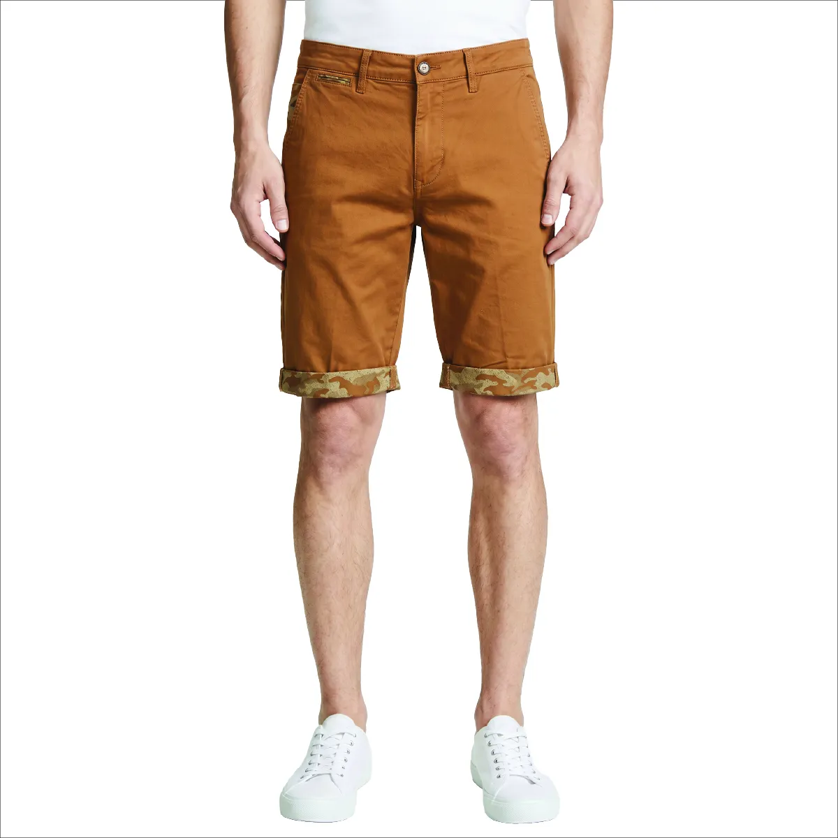 Sea Barriers Liverpool Tapered Fit Chino Shorts Tan