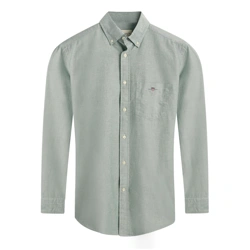 Gant Reg Oxford LS Shirt Forest Green