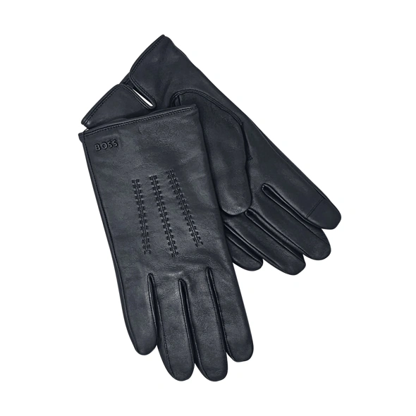 Hainz Black Gloves Boss ME - Ejmenswear Leather Store