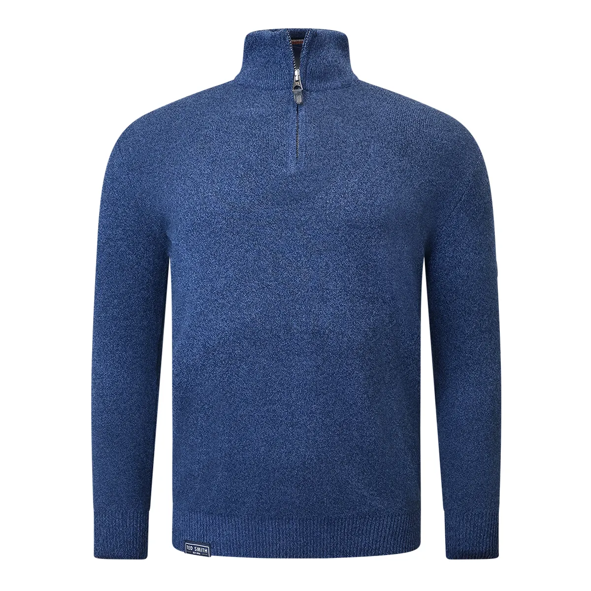 Ted Smith Classic Cotton Knit Dark Blue