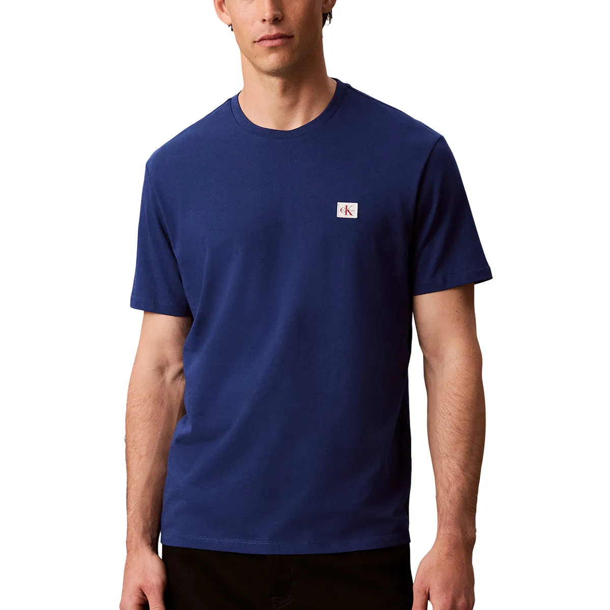 Calvin Klein Jeans SS Woven Label T-Shirt Estate Blue
