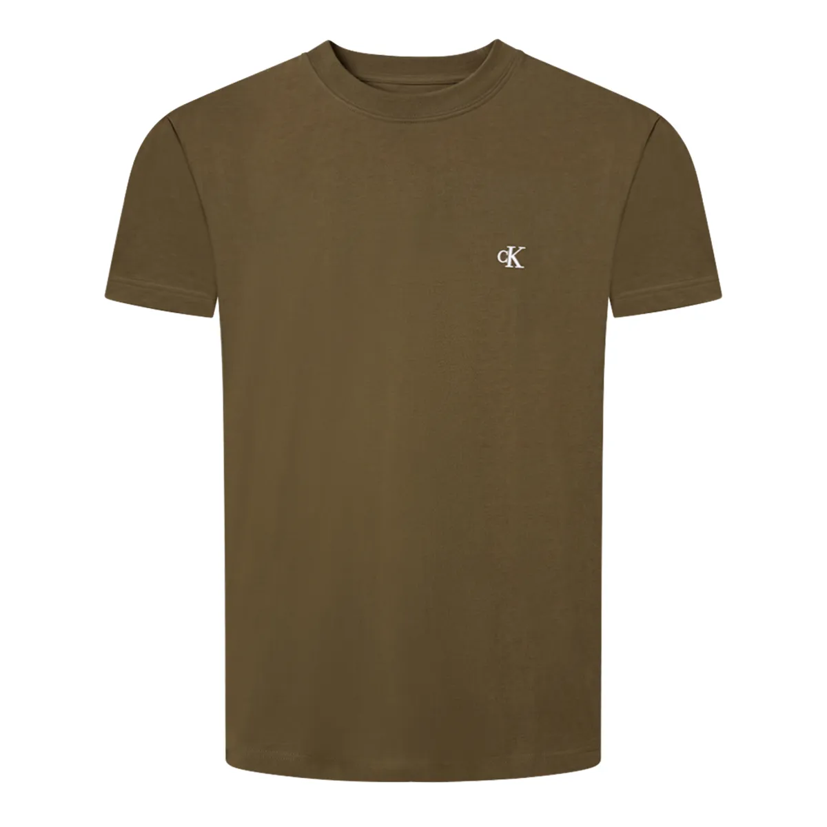 Calvin Klein Jeans Monogram Logo Sweat Olive Night Green