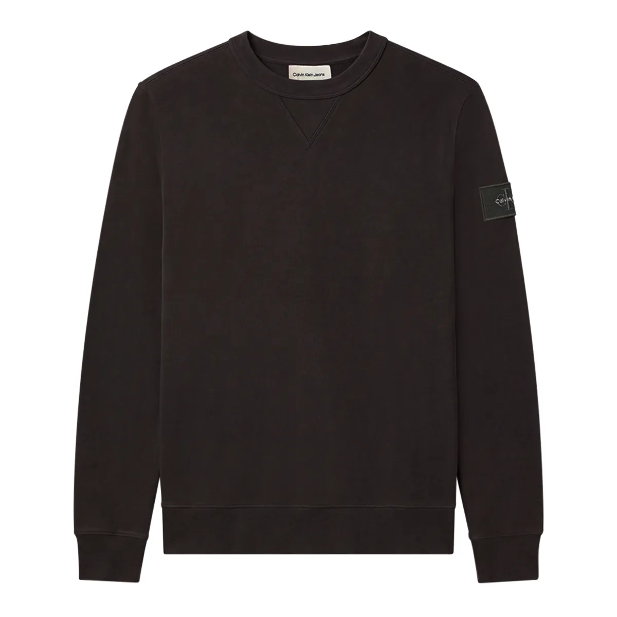 Calvin Klein Jeans Badge Crew Neck Sweat Pirate Black