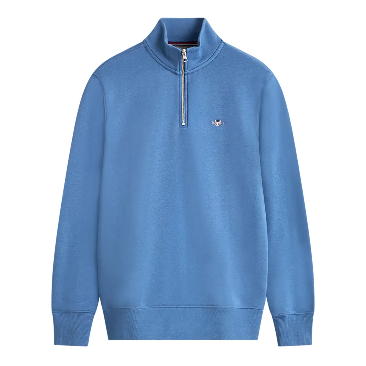 Gant Reg Shield Half Zip Sweatshirt Blue AW26