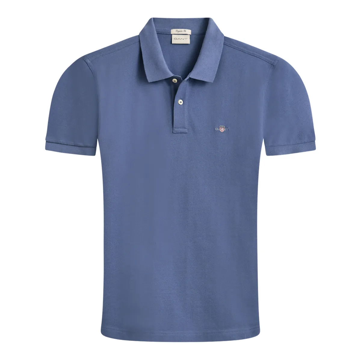Gant SS Classic Reg Polo Shirt Blue Horizon