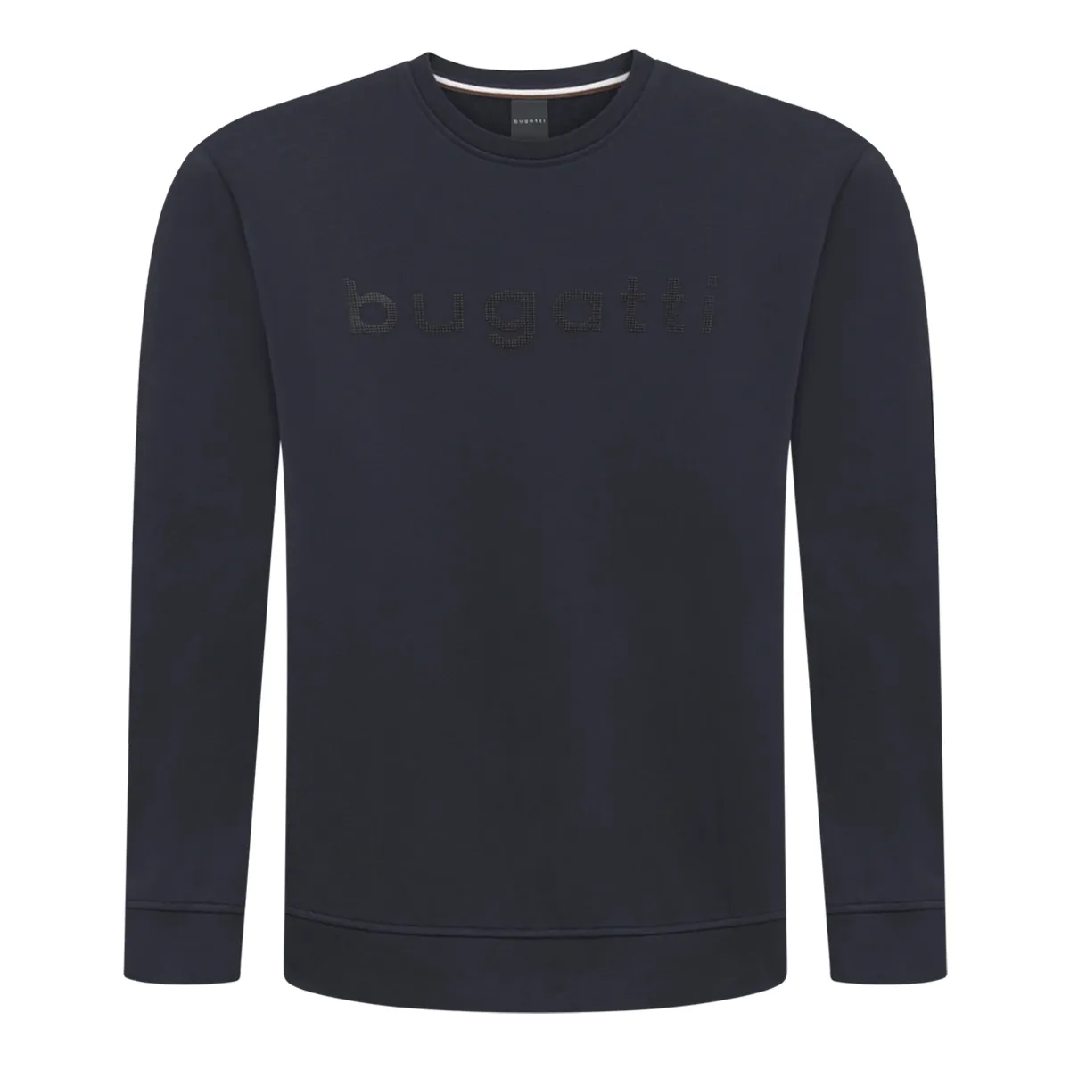 Bugatti Centre Logo Crew Neck Sweatshirt in Navy - 390
