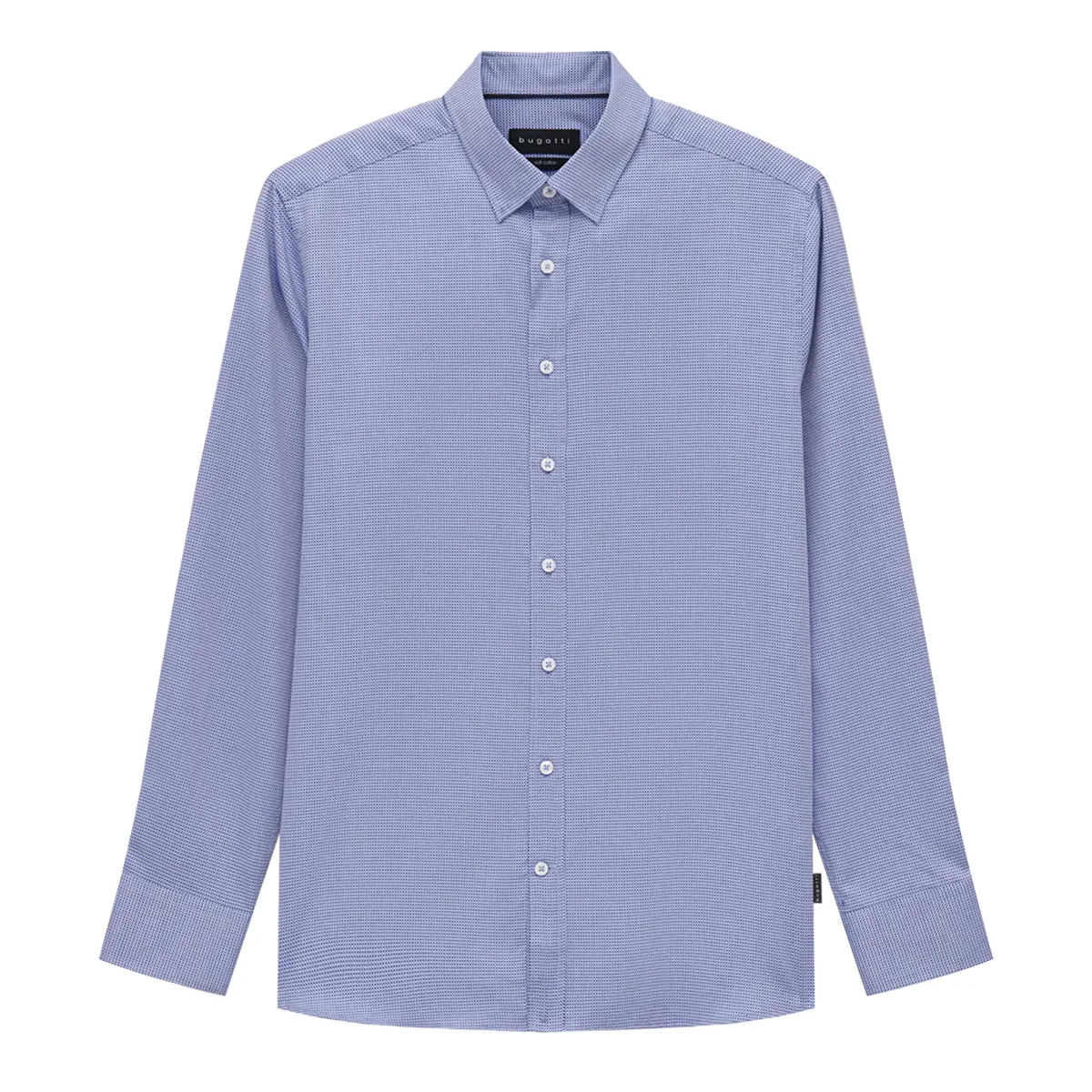Bugatti LS Gingham Print Shirt Blue - 390