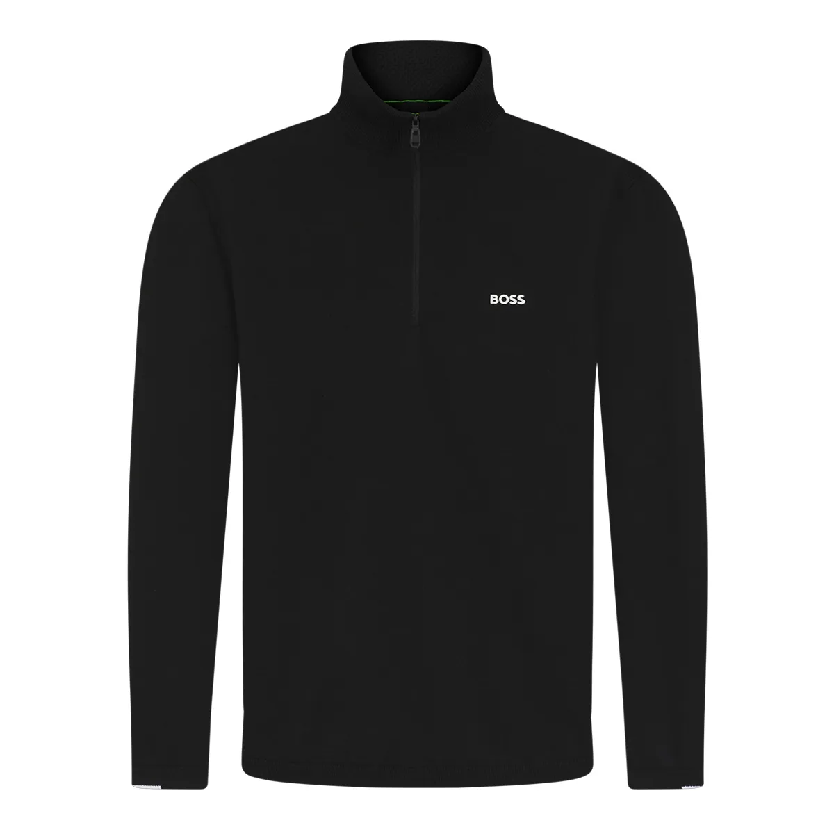 Boss Knit Ever-X Quarter Zip Black AW26