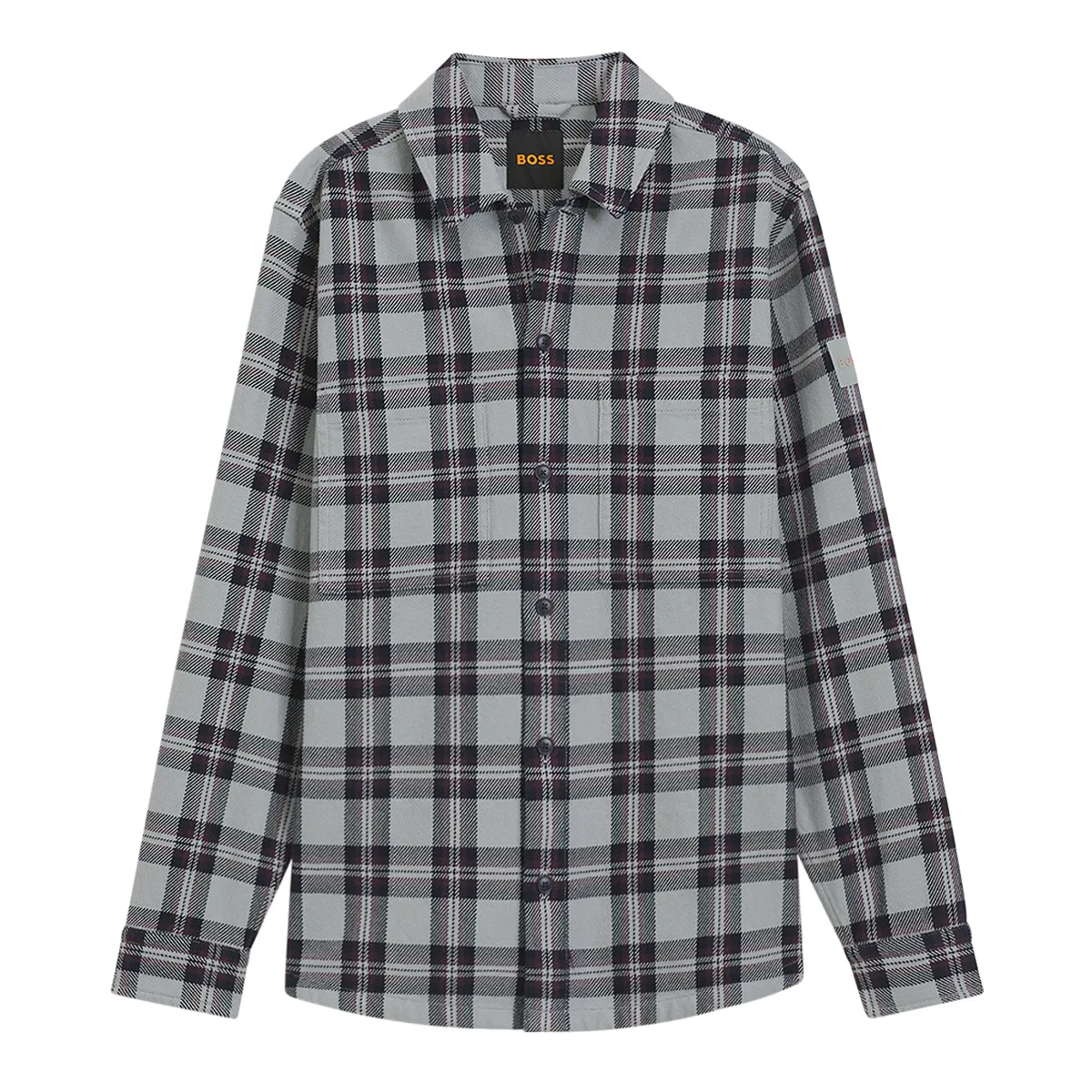 Boss Locky 2 Overshirt Open Grey