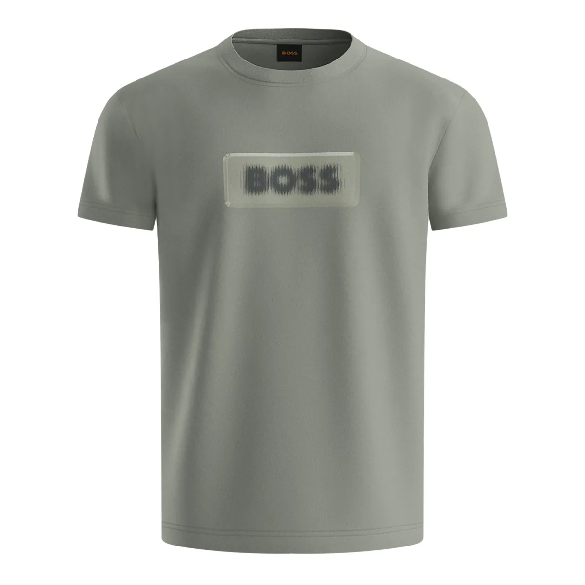 Boss SS Te Effect T-Shirt Open Green