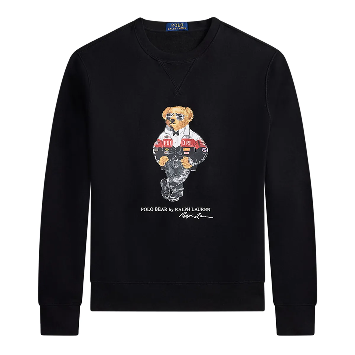 Ralph Lauren Teddy Bear Crew Neck Sweat Black AW26