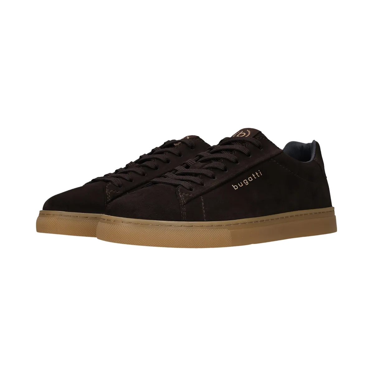 Bugatti Casual Leather Trainer Dark Brow AW26