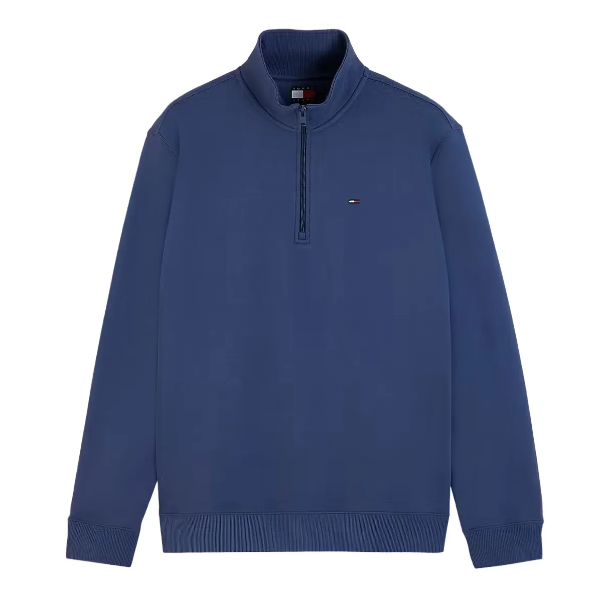 Tommy Jeans Reg Fleece Qtr Zip Basic Navy - DB7