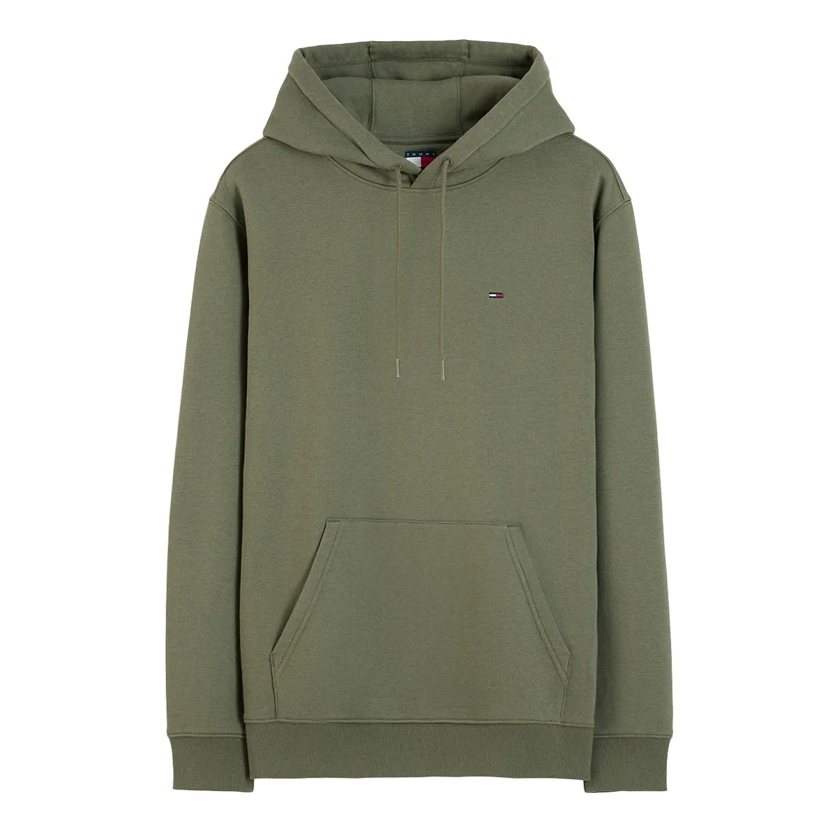 Tommy Jeans Reg S Flag Hoodie Rocky Mountain Green