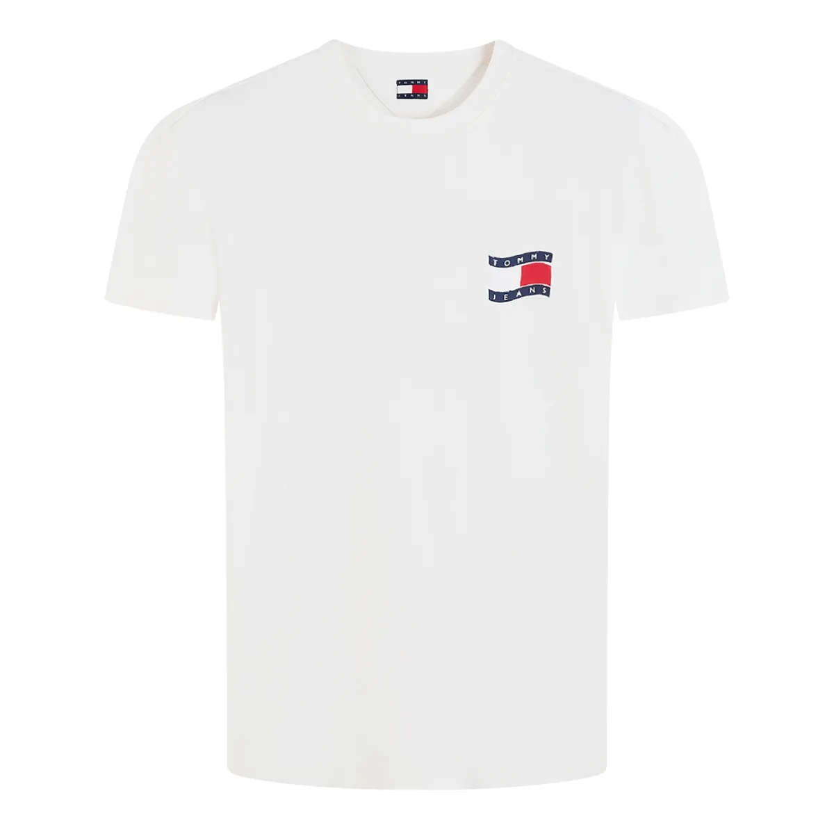 Tommy Jeans SS RLX Wavy Flag T-Shirt Off White