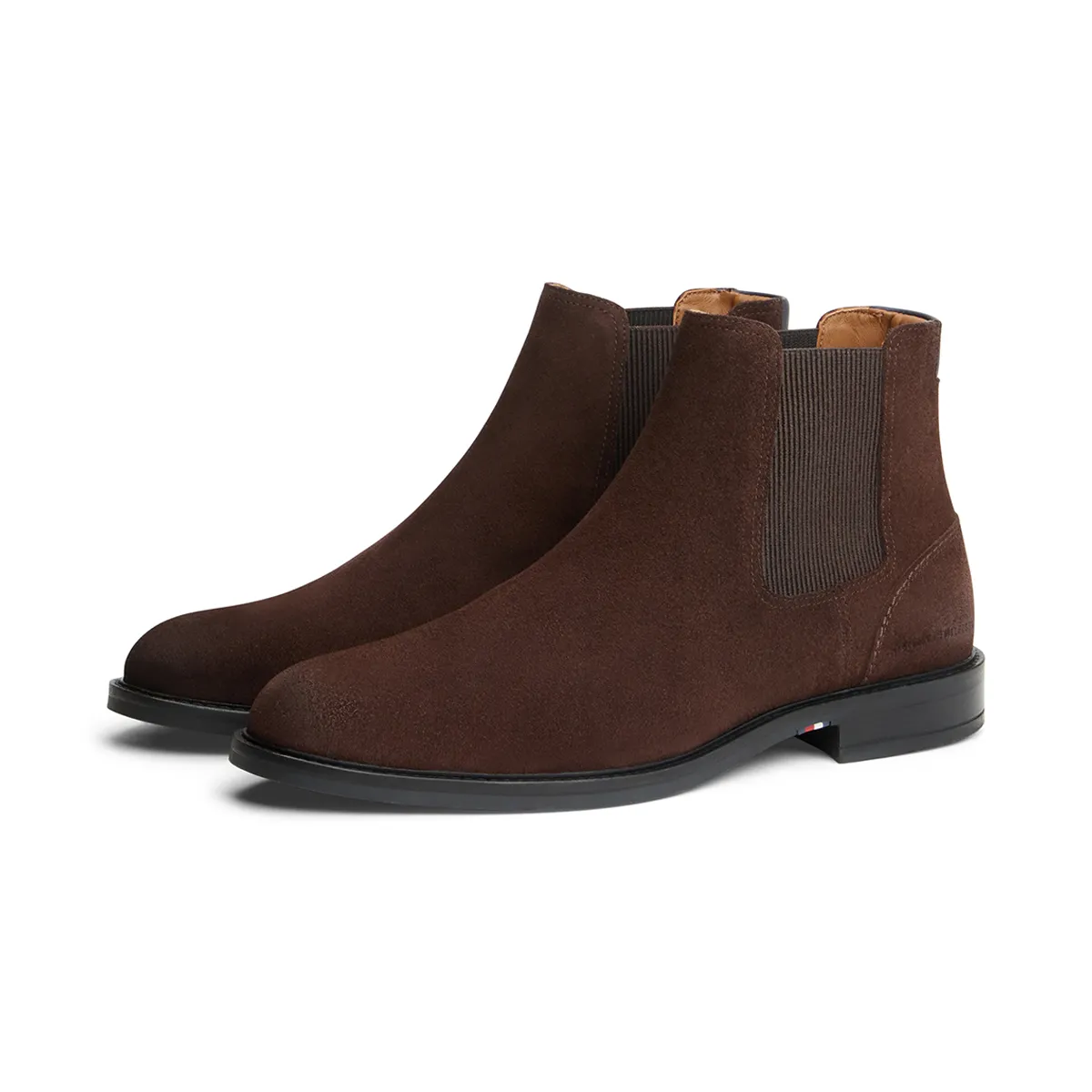 Tommy Hilfiger Dressy Suede Chelsea Boot Cocoa - GT6