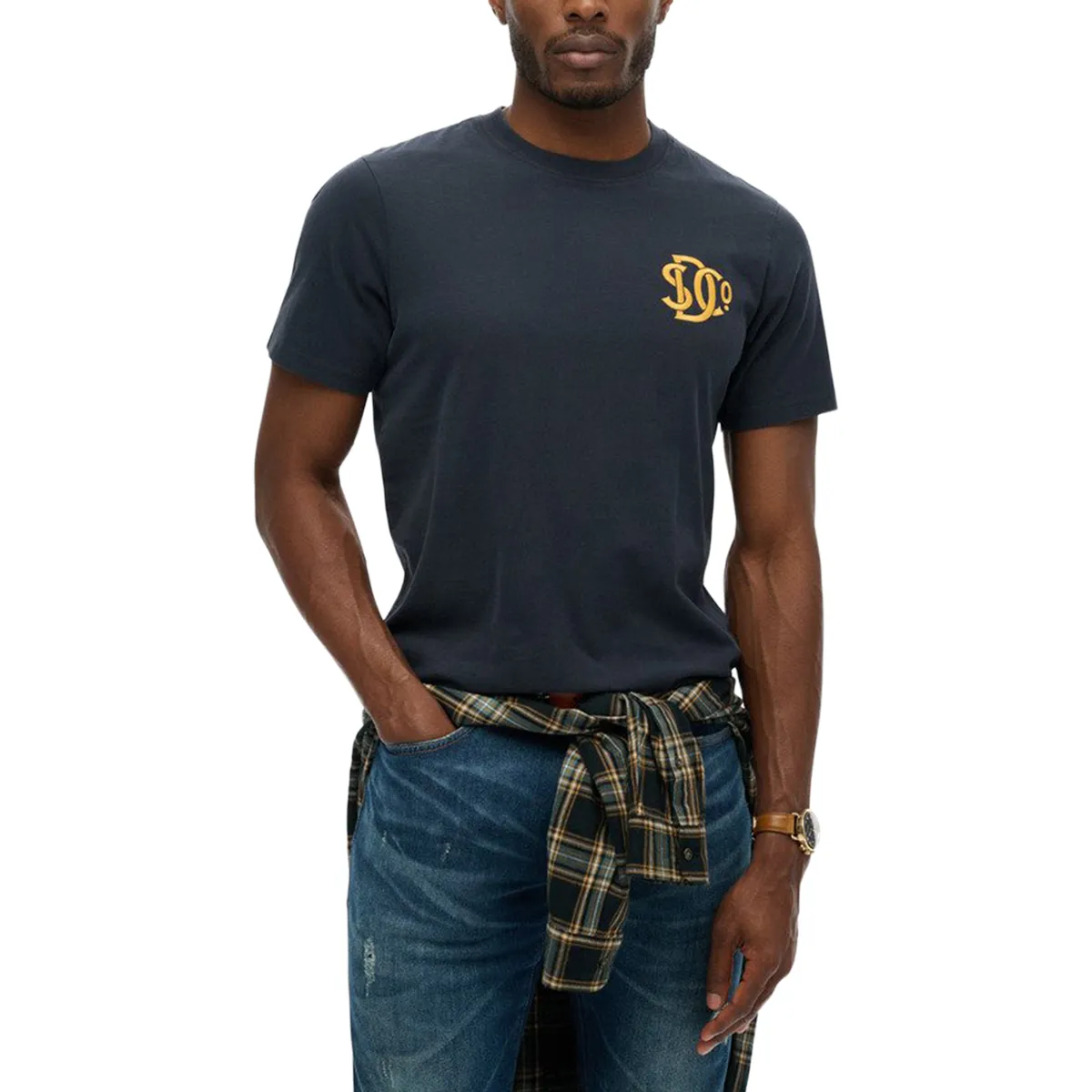 Superdry SD&CO Neon Relaxed T-Shirt Eclipse Navy