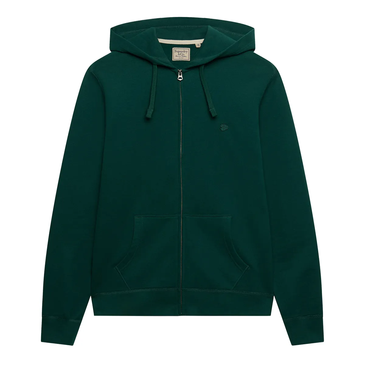 Superdry Ess SDCO Logo Ziphood Varsity Green