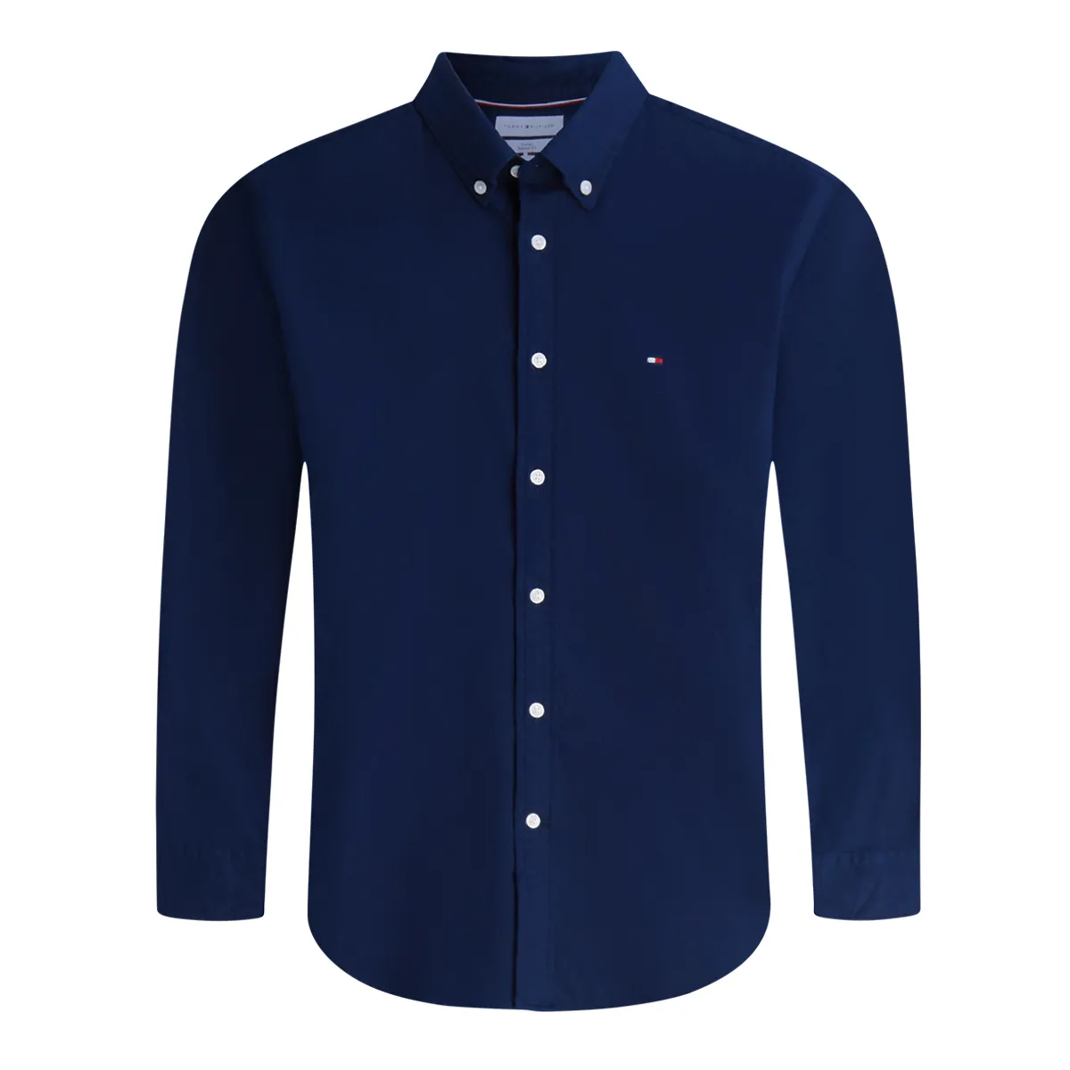 Tommy Hilfiger LS Flex Flannel Shirt Carbon Navy - DCC