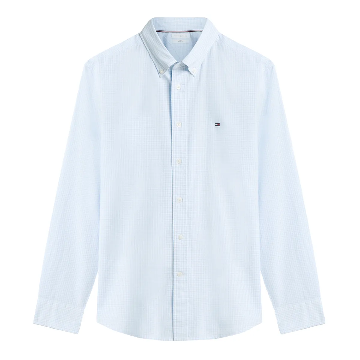 Tommy Hilfiger LS Poplin Gingham Shirt Shirt in Sweet Blue - 0MS