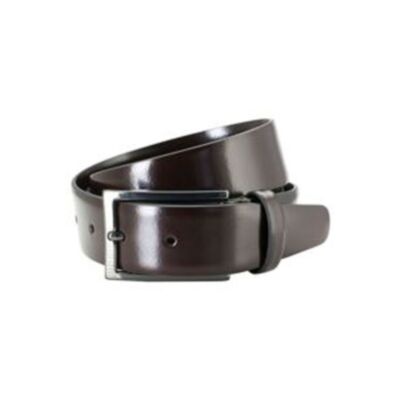 LINDENMANN Men's Stretch Leather Belt M / Black