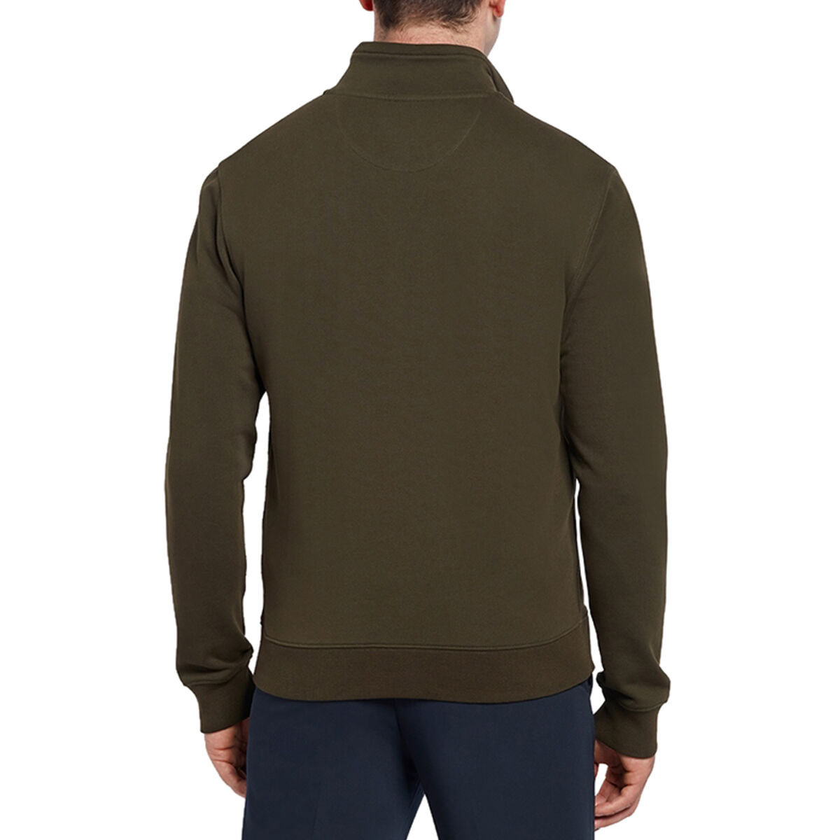 Farah Aintree 1/4 Zip Sweater Dark Olive