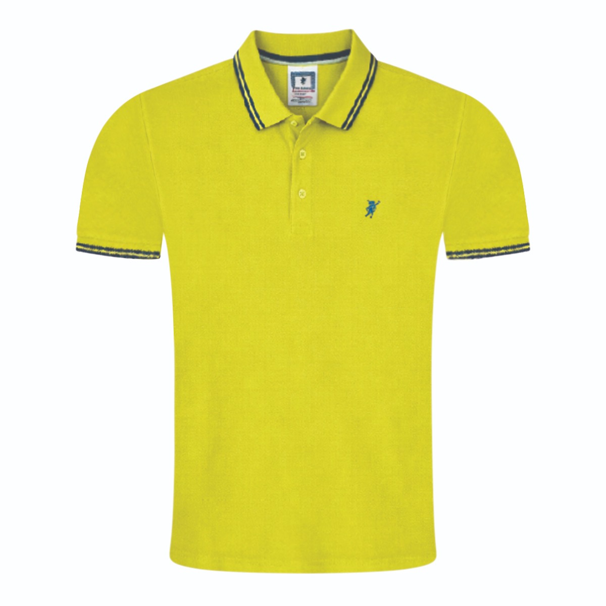 Sea Barrier Teal Tipped Polo Yellow