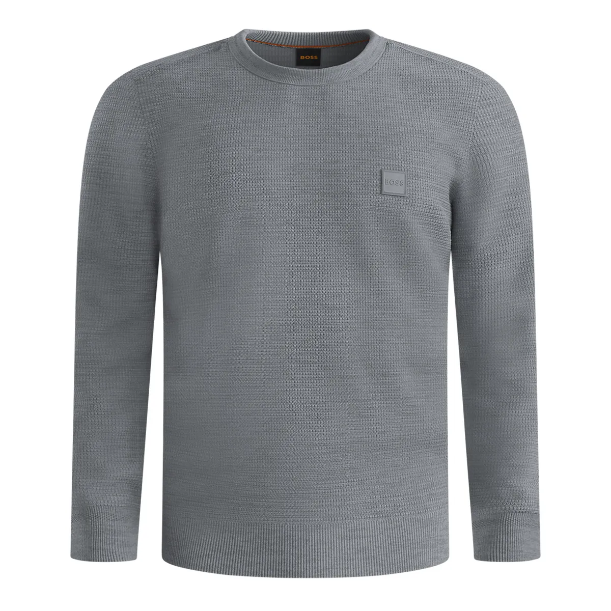 Boss Anion S Knit Crew Neck Silver