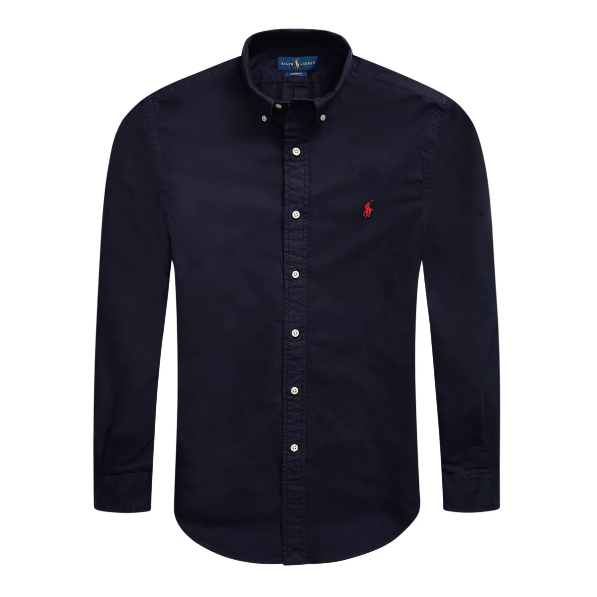 Ralph Lauren LS BD Custom Fit Sport Shirt Navy