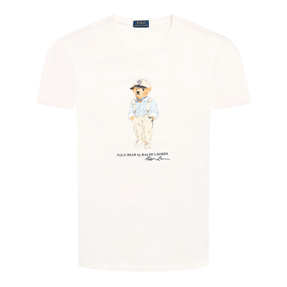 Ralph Lauren Teddy Bear Logo T Shirt White Ejmenswear Store