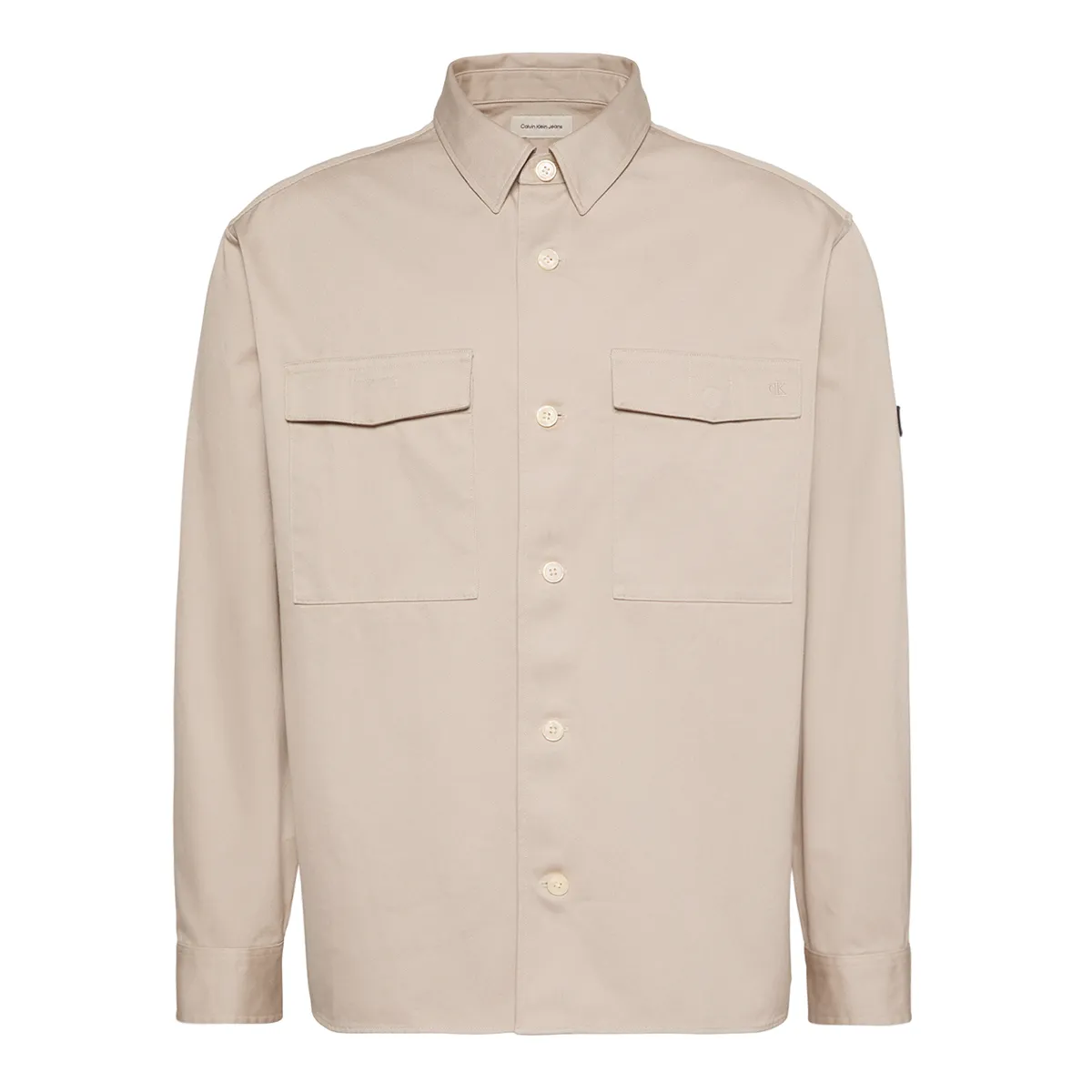 Calvin Klein Utility Overshirt Island Fossil Beige