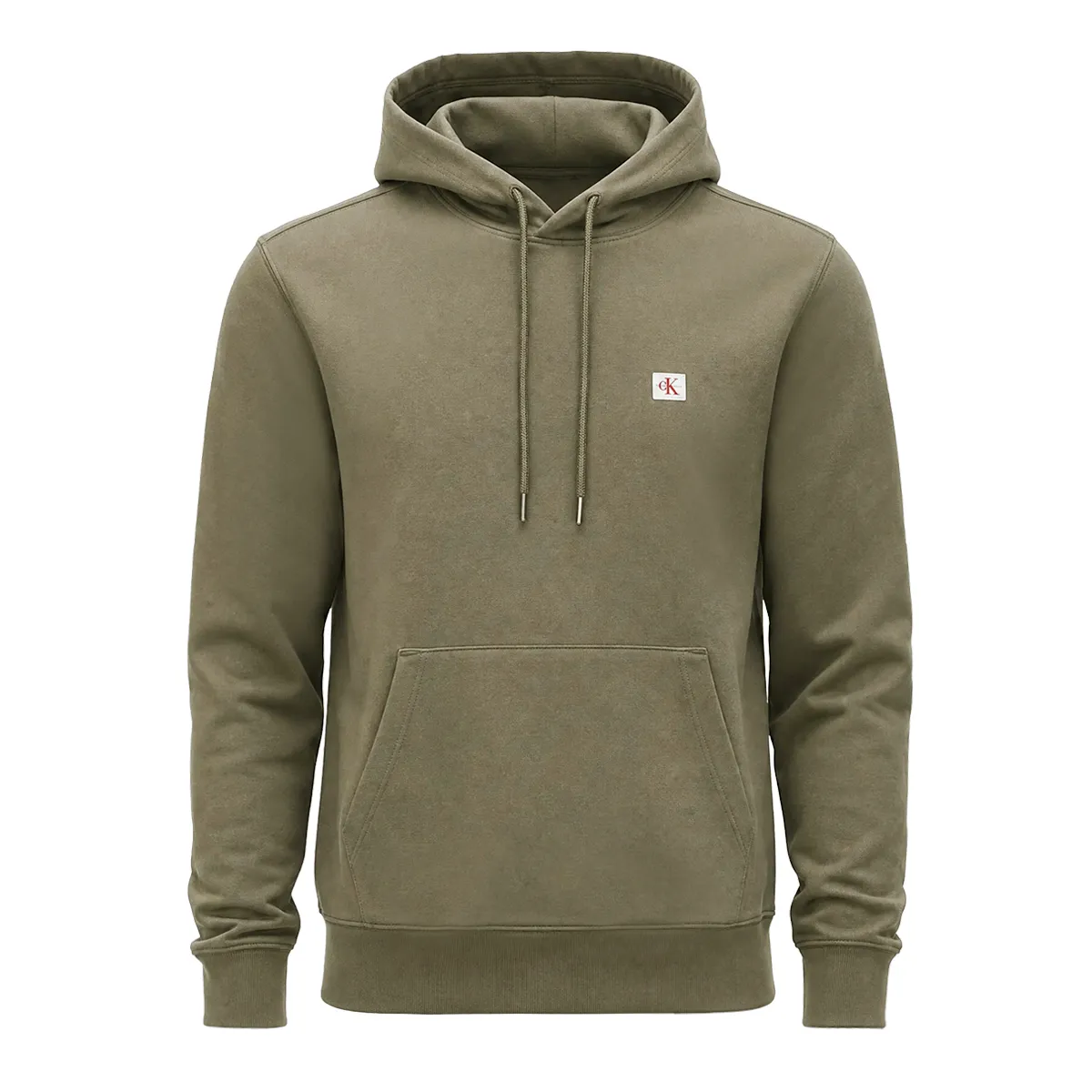 Calvin Klein Jeans Small Logo Hoodie Dusty Olive - LDY