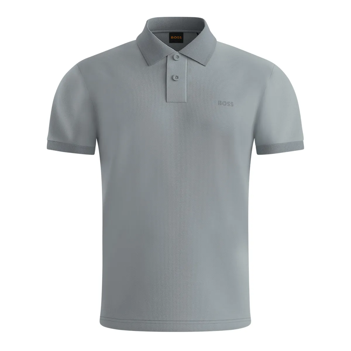 Boss SS Phoenix Tipped Polo Open Grey - 084