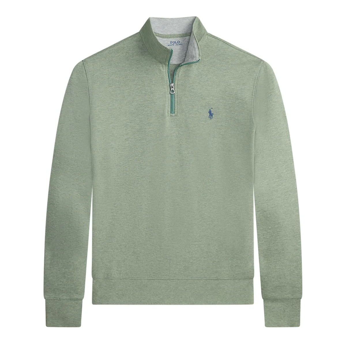 Ralph Lauren Small Logo Half Zip Sweat Green - 501