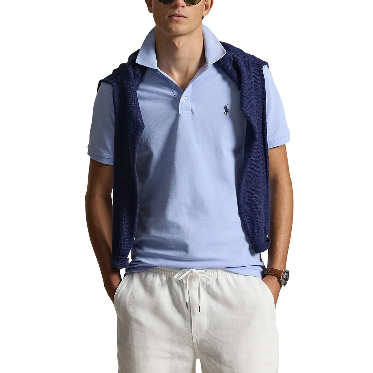 Ralph Lauren SS Small Logo Polo Shirt Blue - 508