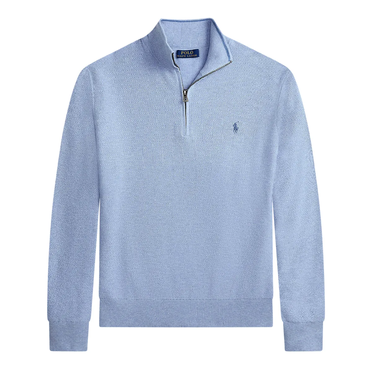 Ralph Lauren Knit Small Logo Half Zip Blue - 005