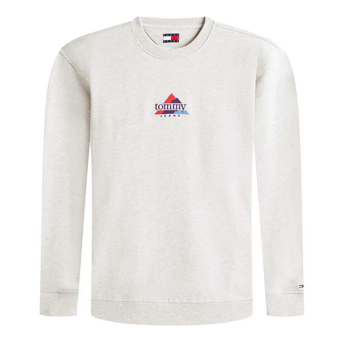 Tommy Jeans Reg DNA Play Crew Neck Ice Grey