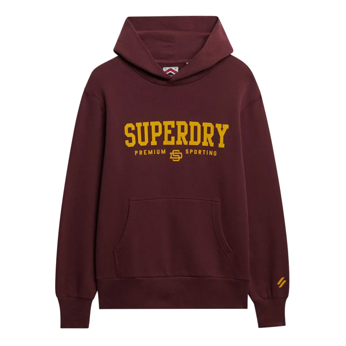 Superdry Core Sport Hoodie Port Red