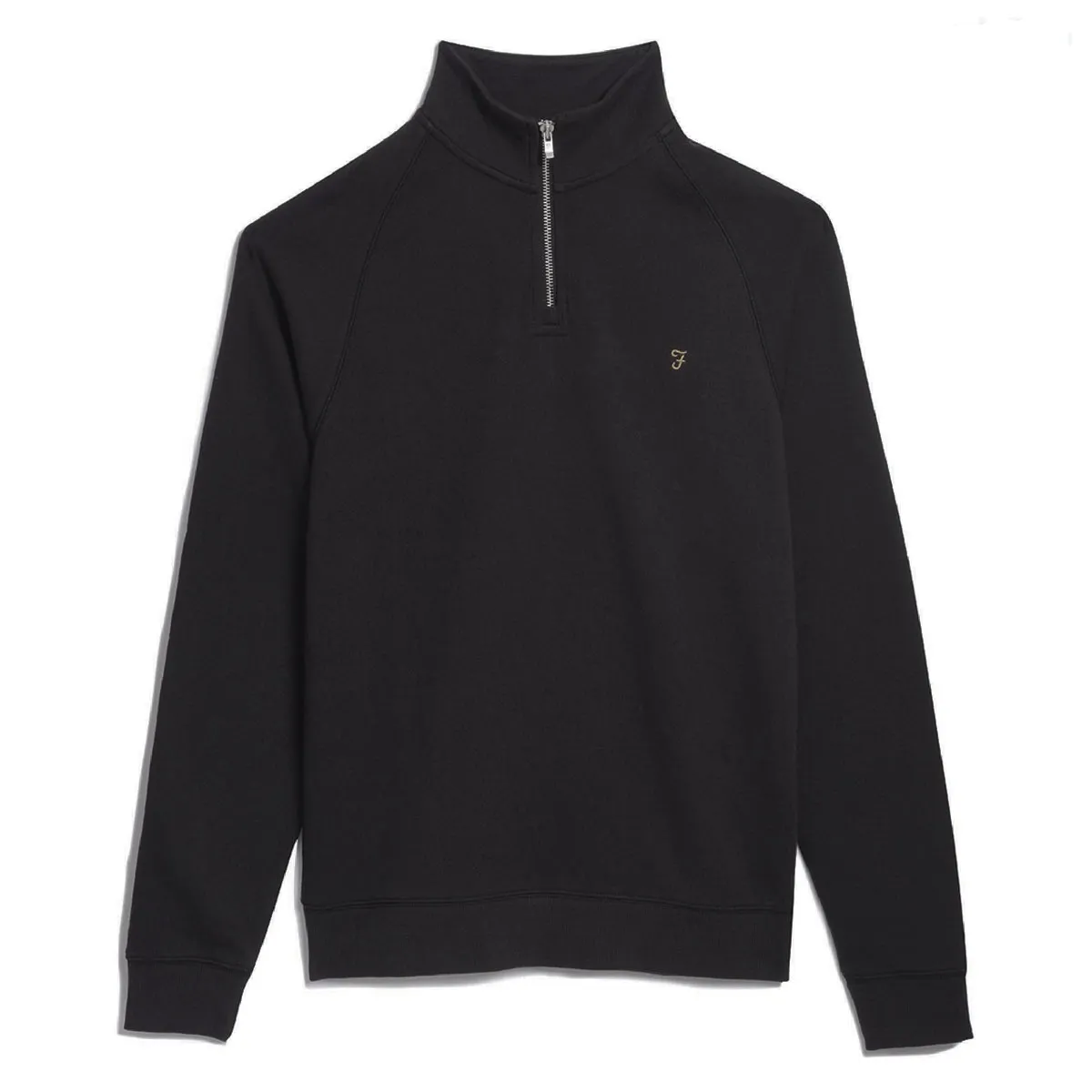 Farah Jim 1/4 Zip Sweater Black