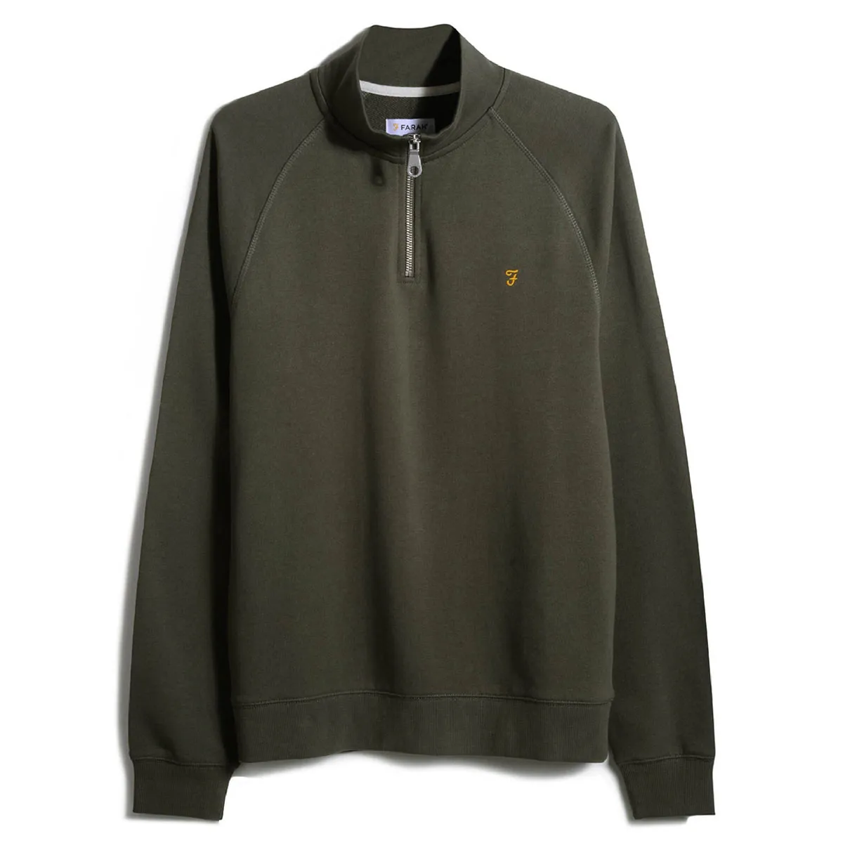 Farah Jim 1/4 Zip Sweater Evergreen