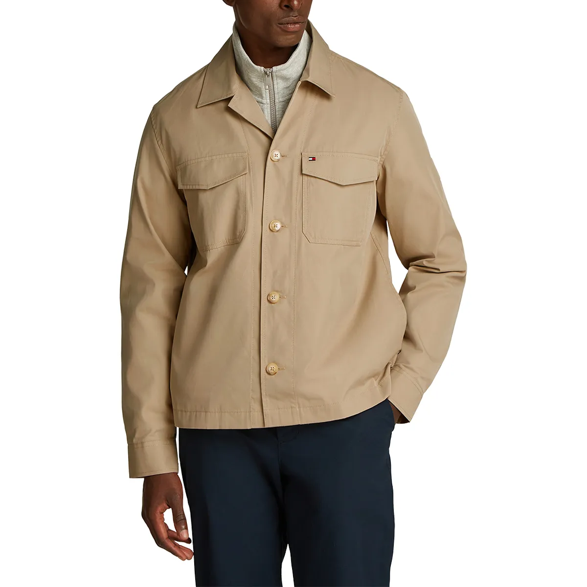 Tommy Hilfiger Cotton Nylon Shirt Beige