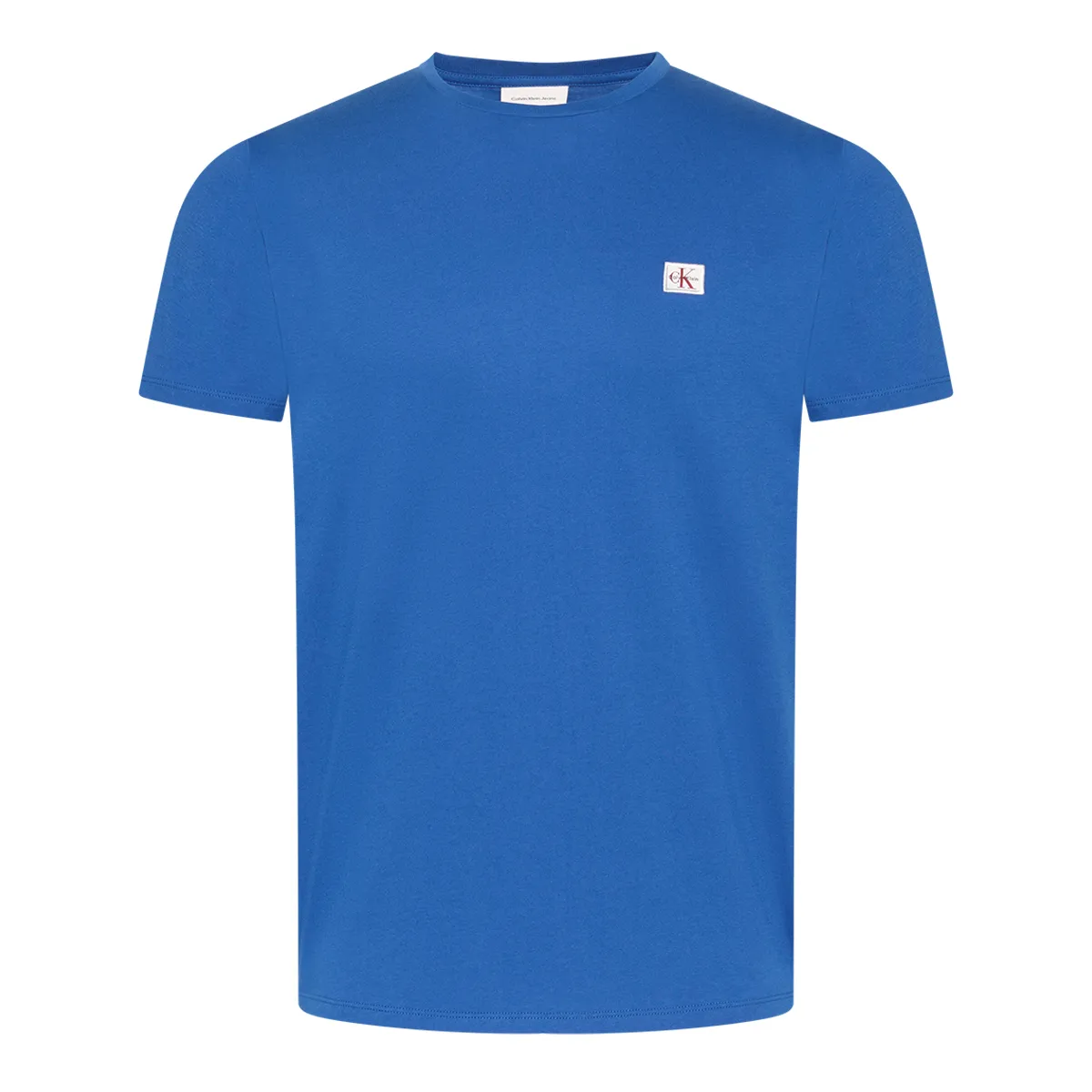 Calvin Klein Jeans SS Badge Jersey T-Shirt in Blue