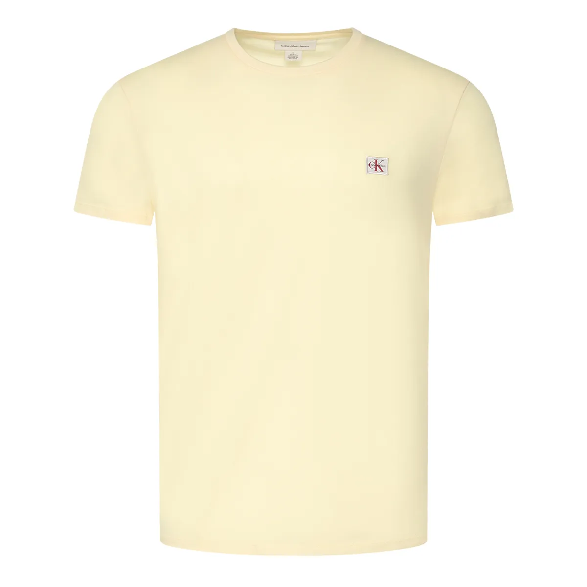 Calvin Klein Jeans SS Badge Jersey T-Shirt in Yellow