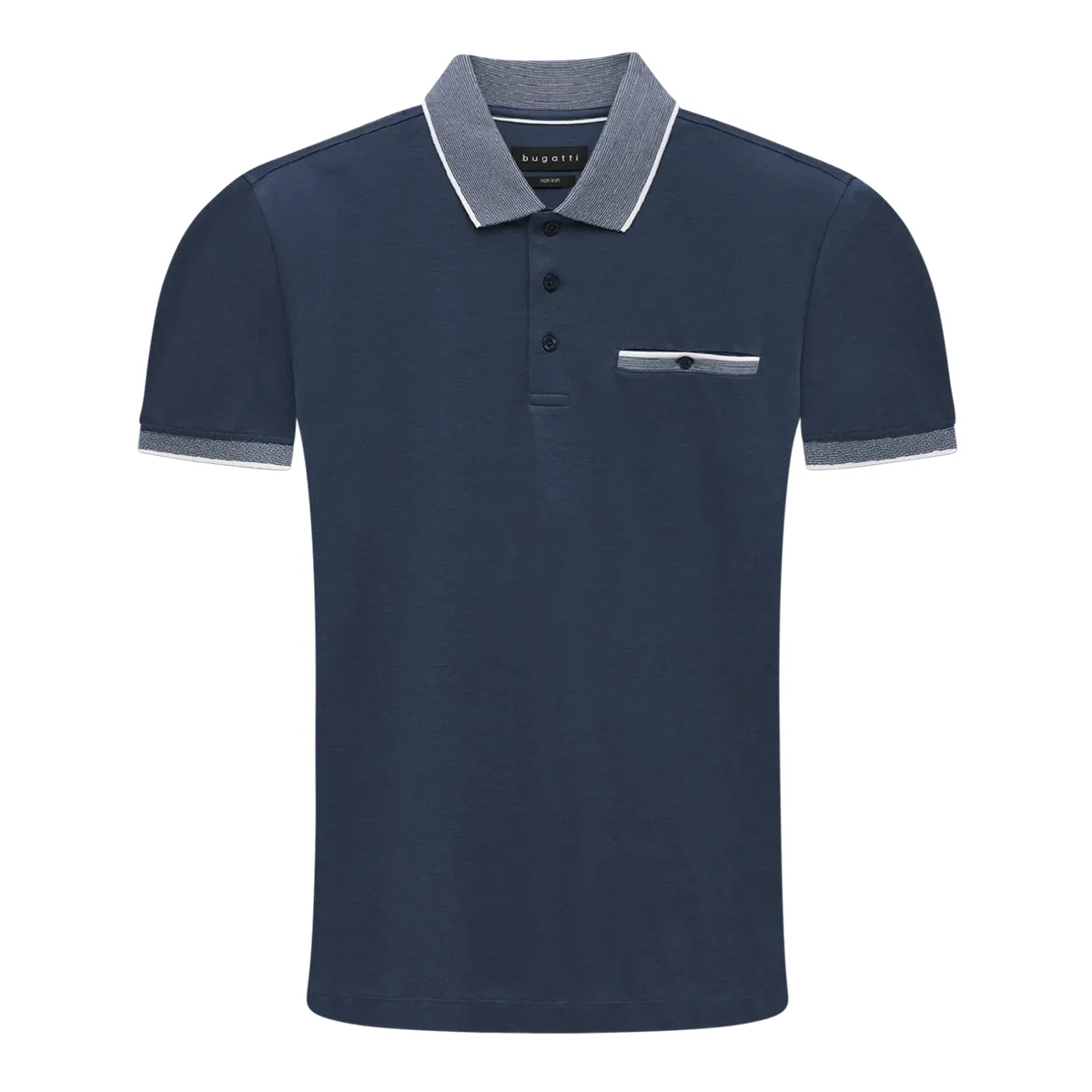 Bugatti SS Pocket Polo Shirt Dark Blue - 380