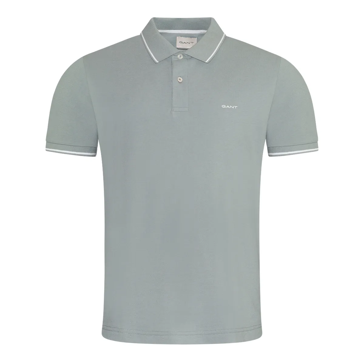Gant Tipping SS Pique Polo Shirt Ceramic