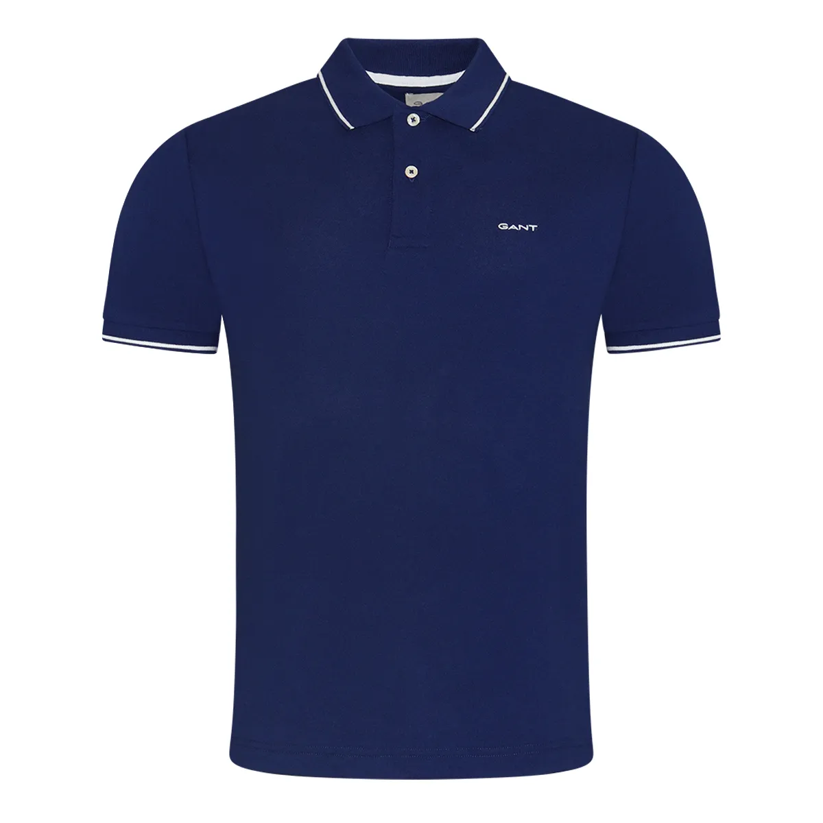 Gant Tipping SS Pique Polo Shirt Rich Navy - 432