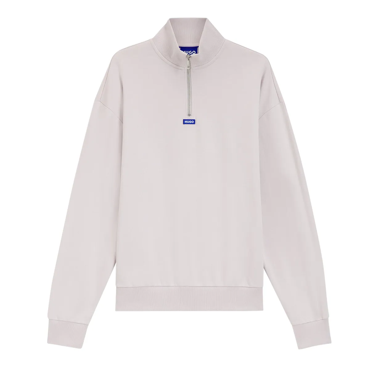 Hugo Blue Neeler Half Zip Sweatshirt Light Purple
