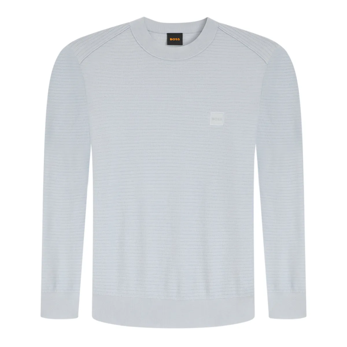 Boss Anion S Knit Crew Neck Light Pastel Grey
